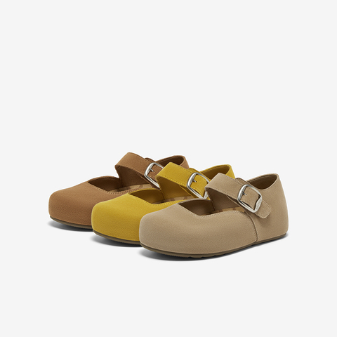 百思图2025秋季新款勃肯鞋时尚复古休闲浅口女单鞋B8771CQ5