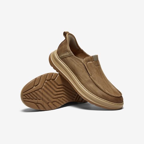 百思图2025秋季新款商场同款乐福鞋时尚潮流男休闲皮鞋K8970CM5