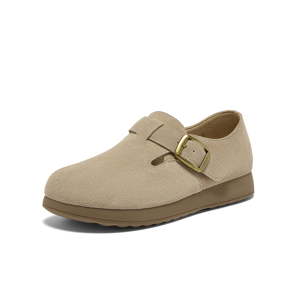 百思图2025秋季新款商场同款勃肯鞋时尚休闲女单鞋F3111CM5