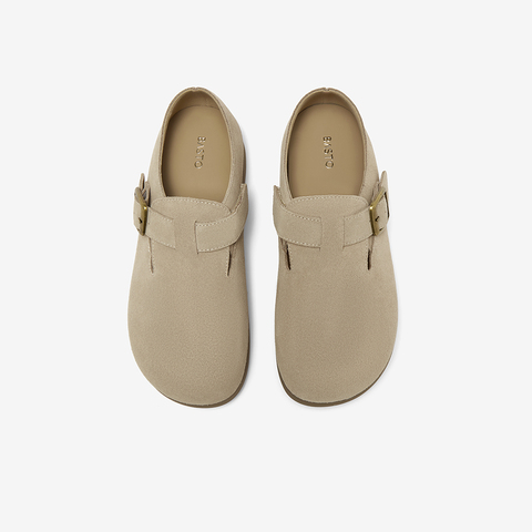 百思图2025秋季新款商场同款勃肯鞋时尚休闲女单鞋F3111CM5