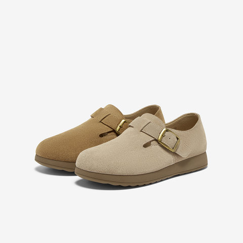 百思图2025秋季新款商场同款勃肯鞋时尚休闲女单鞋F3111CM5