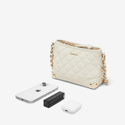 百思图2025秋季新款商场同款绗缝包时尚通勤单肩斜挎包女TY024CX5