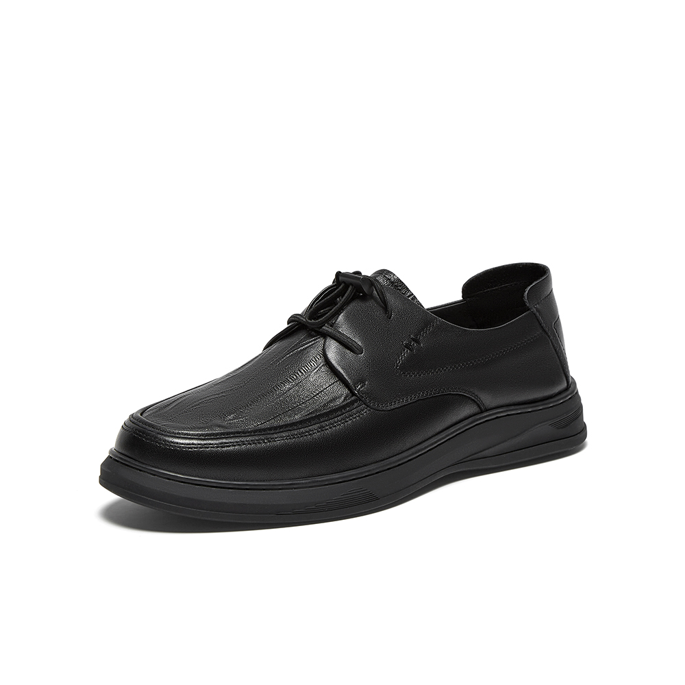 百思图2025秋季新款商场同款休闲皮鞋时尚商务通勤男鞋ESW21CM5