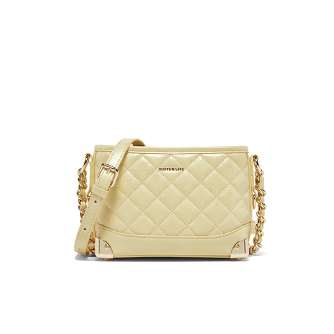 百思图2025秋季新款商场同款绗缝包时尚通勤单肩斜挎包女TY024CX5