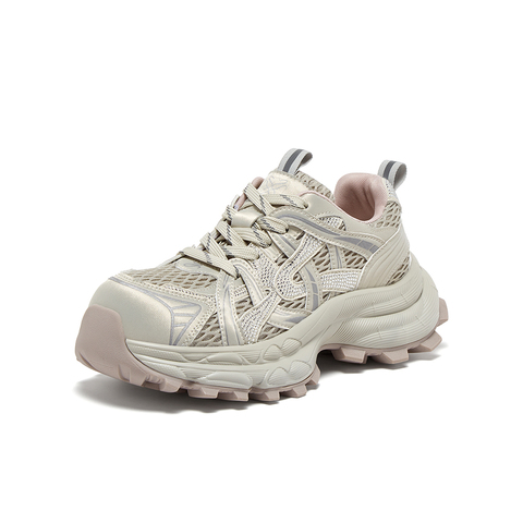 百思图2025秋季新款商场同款老爹鞋潮流厚底增高女休闲鞋B9218CM5