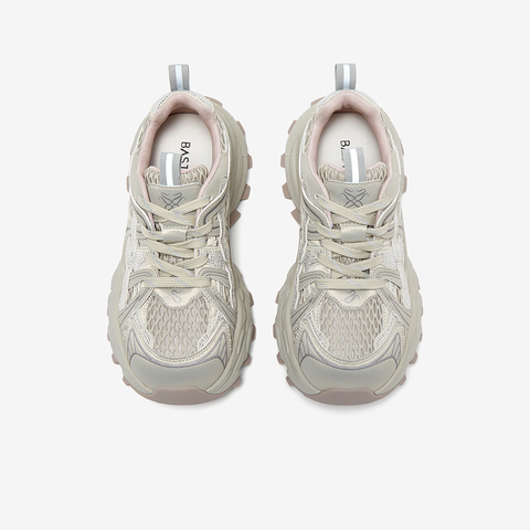 百思图2025秋季新款商场同款老爹鞋潮流厚底增高女休闲鞋B9218CM5