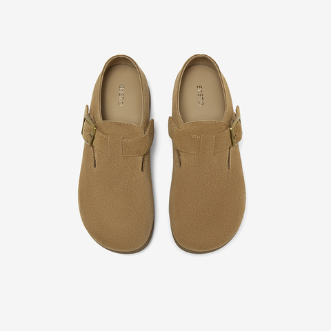 百思图2025秋季新款商场同款勃肯鞋时尚休闲女单鞋F3111CM5