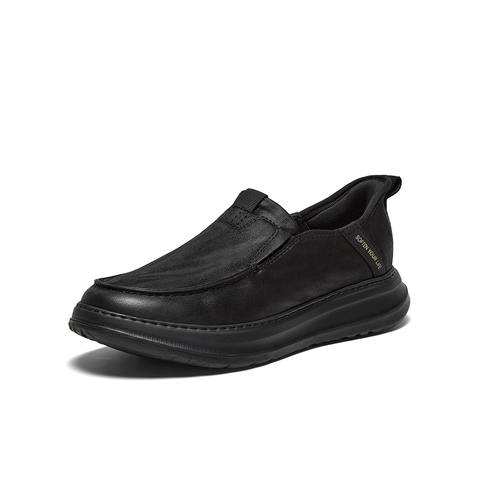 百思图2025秋季新款商场同款乐福鞋时尚潮流男休闲皮鞋K8970CM5