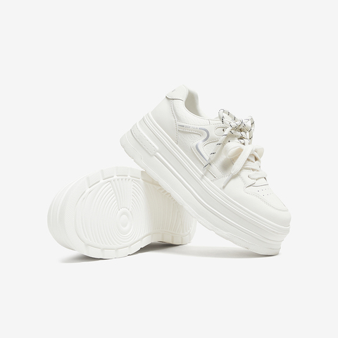 百思图2025秋季新款商场同款板鞋时尚街头女休闲运动鞋D3283CM5