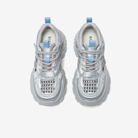 百思图2025夏季新款商场同款老爹鞋时尚厚底增高女休闲鞋G5081BM5