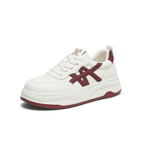 百思图2025秋季新款商场同款板鞋时尚街头潮流女休闲鞋W2025CM5