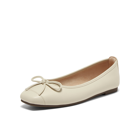 百思图2025秋季新款商场同款浅口单鞋时尚简约方头女鞋CZ979CQ5