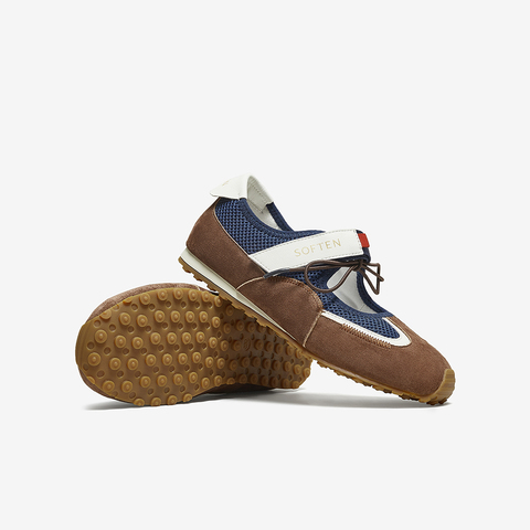 百思图2025秋季新款时尚复古休闲玛丽珍芭蕾舞鞋女单鞋D3138CM5