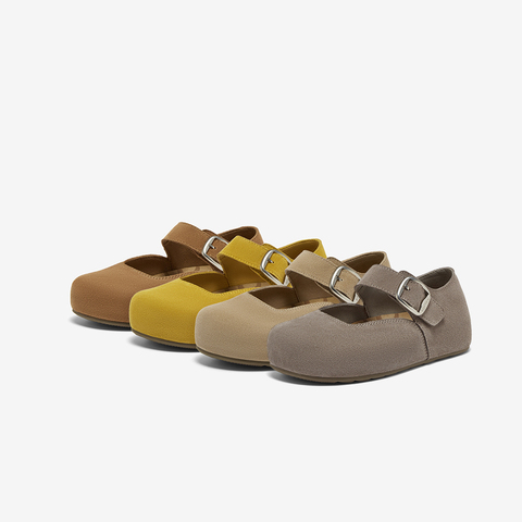 百思图2025秋季新款勃肯鞋时尚复古休闲浅口女单鞋B8771CQ5