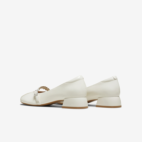 百思图2025秋季新款商场同款玛丽珍鞋时尚通勤粗跟女单鞋RD21TCQ5