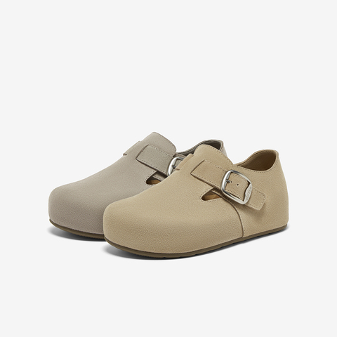 百思图2025秋季新款商场同款勃肯鞋时尚复古女单鞋B9033CM5