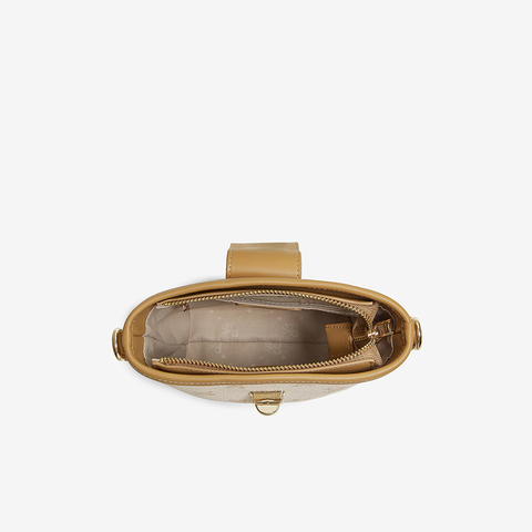 百思图2025秋季新款商场同款水桶包简约复古斜挎包女TY040CX5