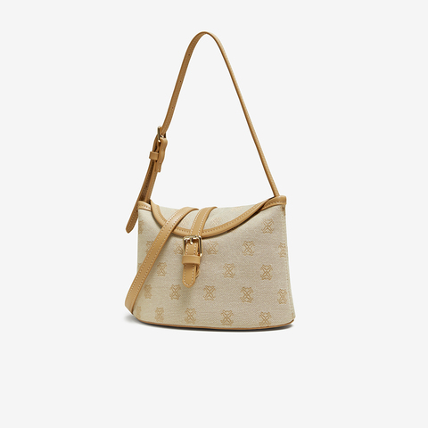 百思图2025秋季新款商场同款腋下包时尚复古斜挎包女TY038CX5