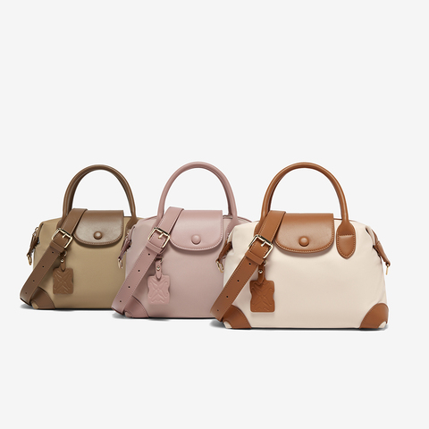 百思图2025秋季新款商场同款手提包时尚简约通勤斜挎包女TY035CX5