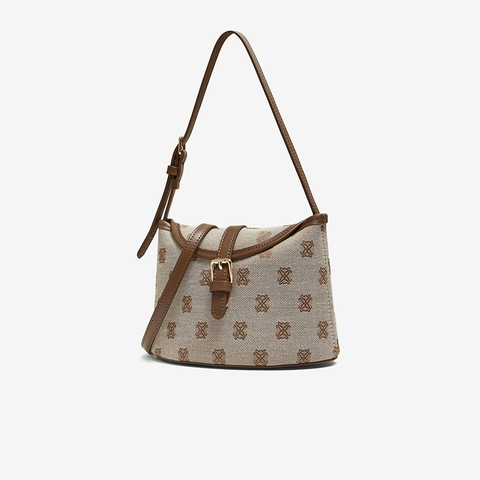 百思图2025秋季新款商场同款腋下包时尚复古斜挎包女TY038CX5