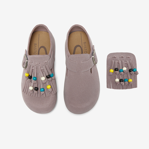 百思图2025秋季新款商场同款勃肯鞋时尚休闲女单鞋BS126CM5