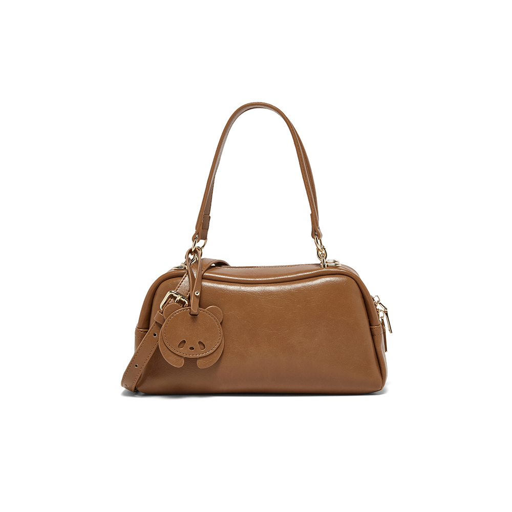 百思图2025夏新款商场同款波士顿包时尚通勤单肩斜挎包女TY013BX5