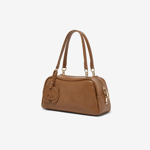 百思图2025夏新款商场同款波士顿包时尚通勤单肩斜挎包女TY013BX5