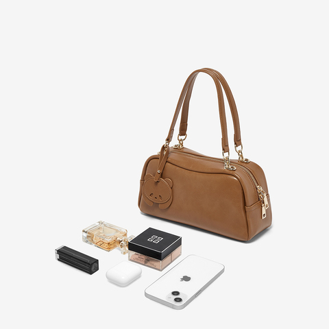 百思图2025夏新款商场同款波士顿包时尚通勤单肩斜挎包女TY013BX5