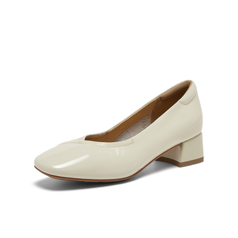 百思图2025秋季新款商场同款浅口单鞋时尚简约通勤女鞋E5311CQ5