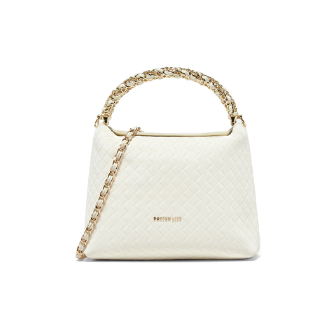 百思图2025夏季新款商场同款手提包时尚编织单肩斜挎包女TY012BX5