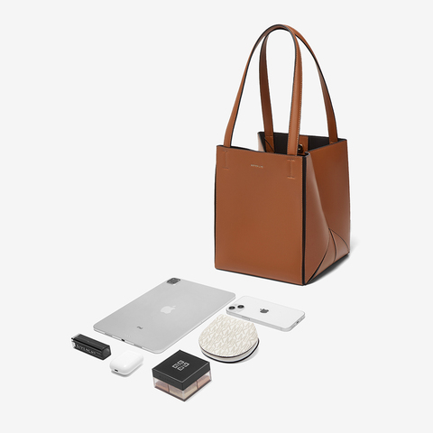 百思图2025秋季新款商场同款托特包时髦大容量单肩包女J8065CX5