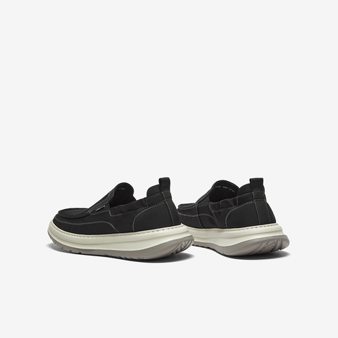 百思图2025夏季新款简约户外一脚蹬时尚布鞋厚底男休闲鞋K8865BM5