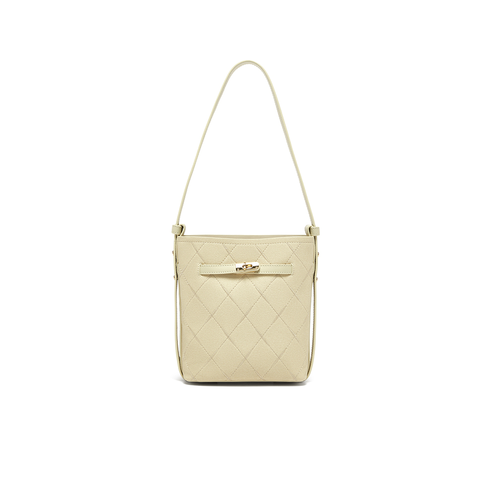 百思图2025秋季新款商场同款水桶包时尚潮流单肩包女W6A38CX5