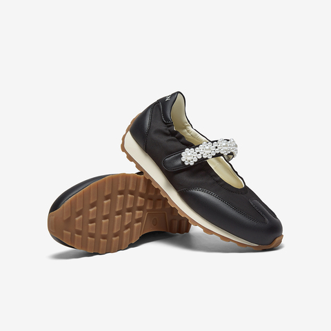 百思图2025秋季新款芭蕾舞德训鞋时尚潮流复古休闲女单鞋A1089CQ5