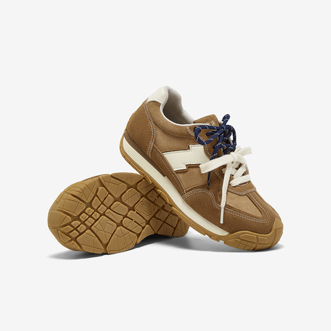 百思图2025秋季新款商场同款德训鞋时尚复古街头女休闲鞋G6613CM5