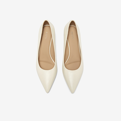 百思图2025秋季新款浅口单鞋时尚简约通勤细高跟尖头女鞋F5139CQ5