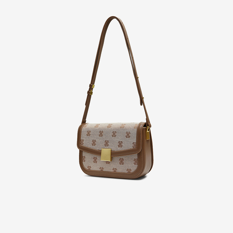 百思图2025秋季新款商场同款小方包简约时尚斜挎包女TY037CX5