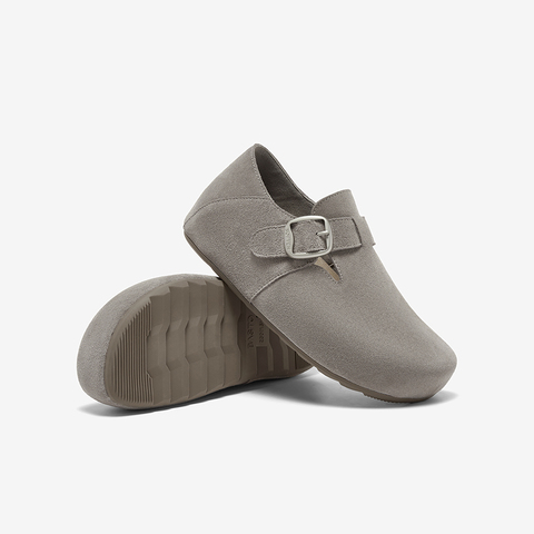 百思图2025秋季新款勃肯鞋简约时尚复古通勤休闲女单鞋D3532CM5