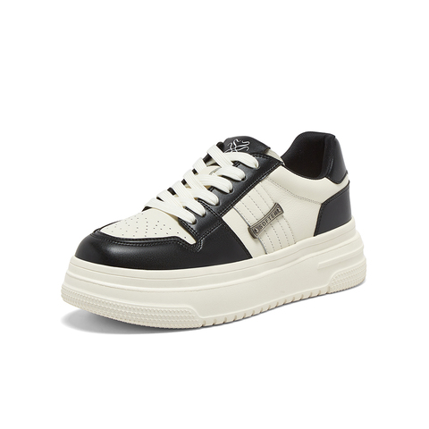 百思图2025秋季新款商场同款板鞋时尚运动厚底女休闲鞋USN05CM5