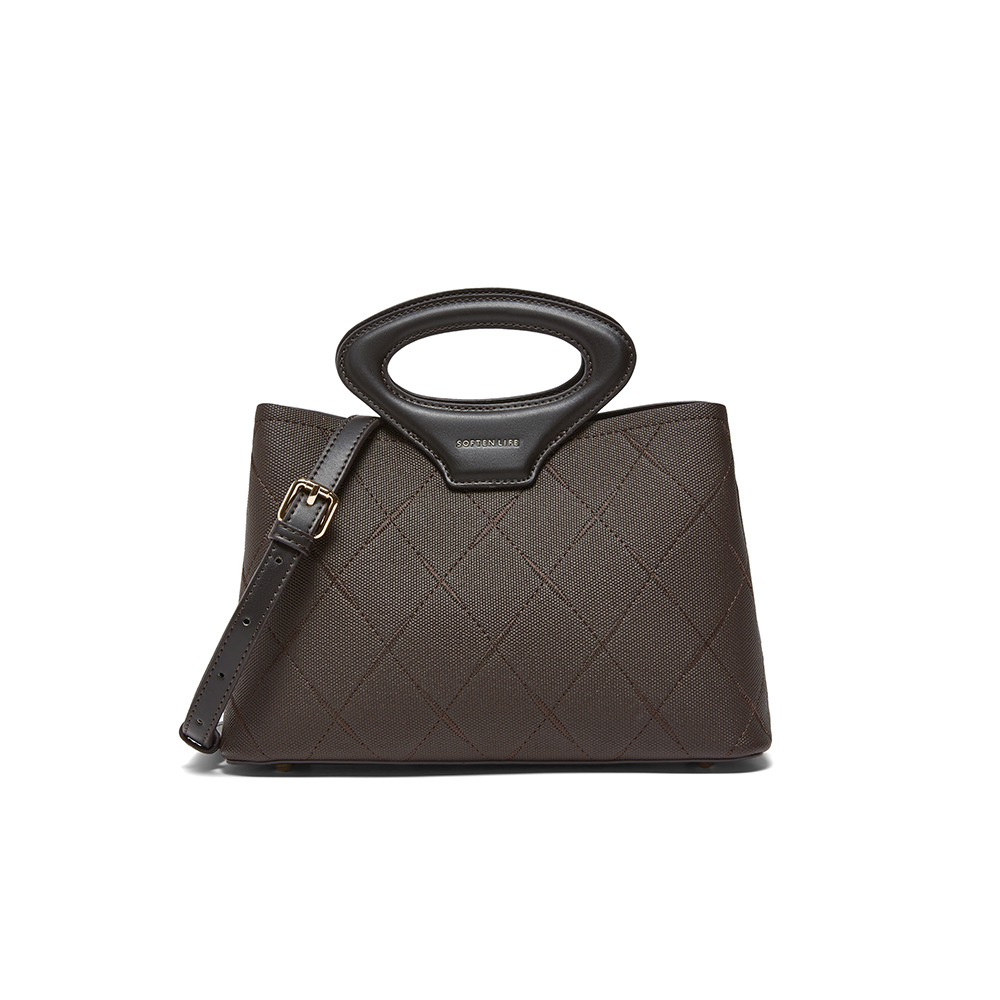 百思图2025秋季新款商场同款手提包简约通勤单肩斜挎包女J8031CX5