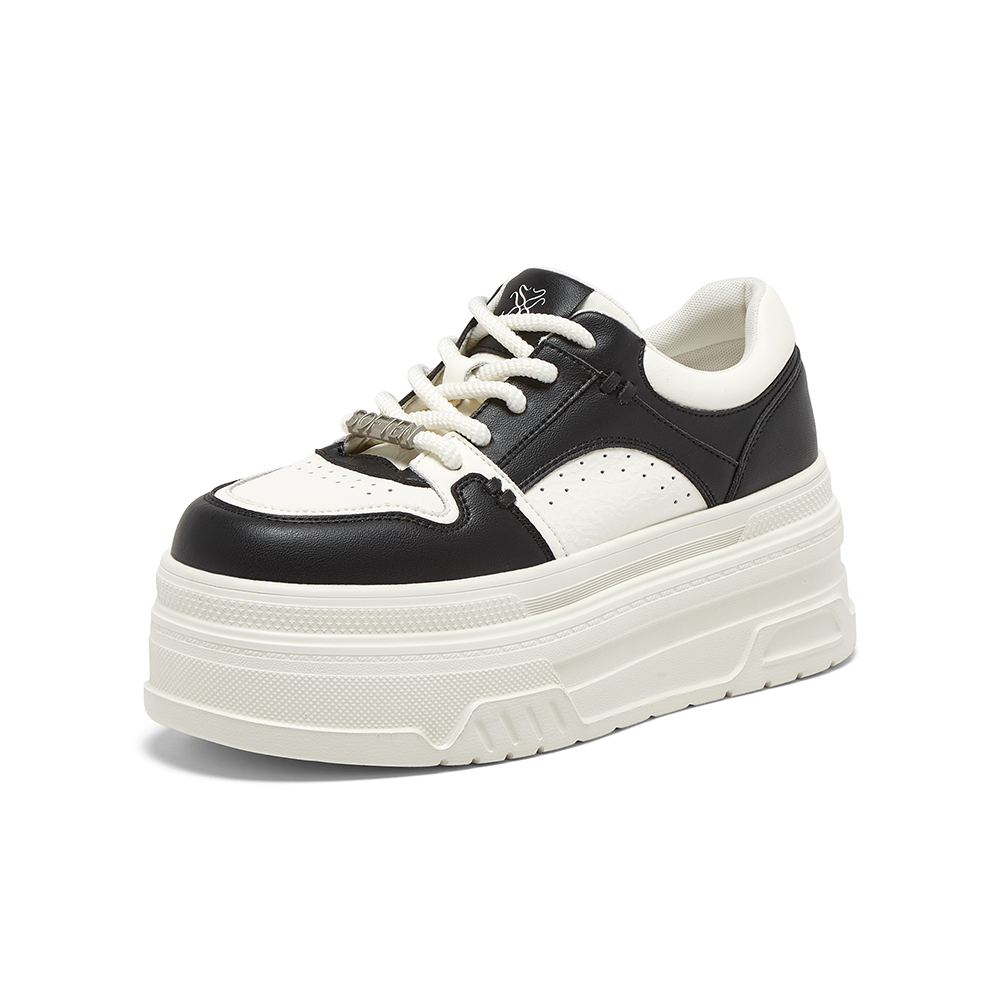 百思图2025秋季新款商场同款板鞋时尚户外运动女休闲鞋CV185CM5