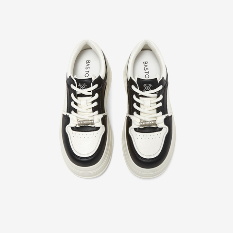 百思图2025秋季新款商场同款板鞋时尚户外运动女休闲鞋CV185CM5