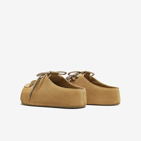 百思图2025秋季新款商场同款勃肯鞋时尚休闲女拖鞋E7323CH5