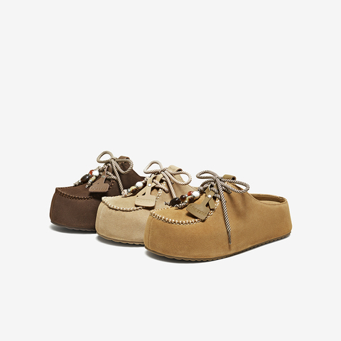 百思图2025秋季新款商场同款勃肯鞋时尚休闲女拖鞋E7323CH5