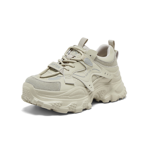 百思图2025秋季新款商场同款老爹鞋时尚厚底增高女休闲鞋G6111CM5