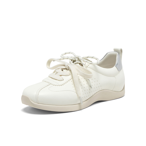 百思图2025秋季新款德训鞋时尚复古运动女休闲鞋UTH03CM5