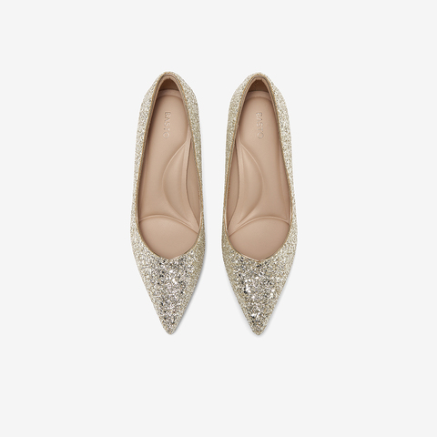 百思图2025秋季新款商场同款浅口单鞋时尚细高跟尖头女鞋CU072CQ5