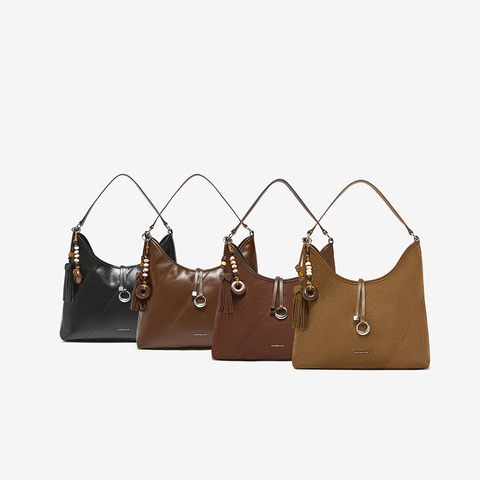 百思图2025秋季新款商场同款托特包时尚大容量单肩包女X3751CX5