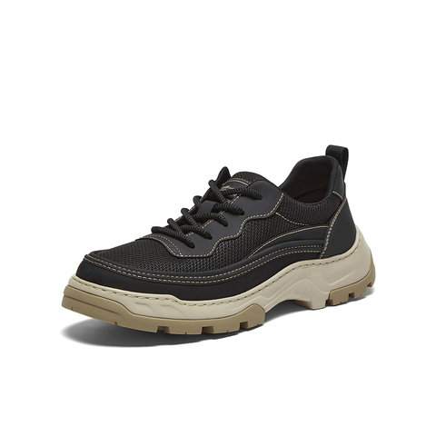 百思图2025夏季新款简约时尚街头户外运动厚底男休闲鞋K8856BM5