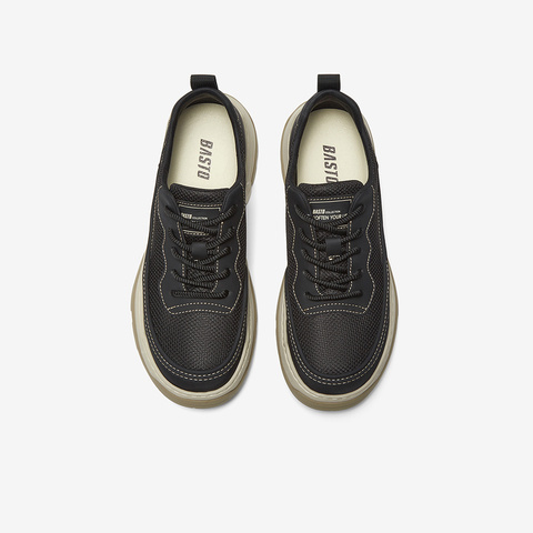 百思图2025夏季新款简约时尚街头户外运动厚底男休闲鞋K8856BM5